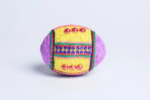 Easter egg on the white background Foto stock