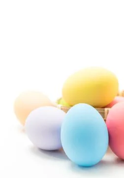 Easter egg on white Stock Photos