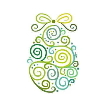 Easter egg for your design Stock Illustration