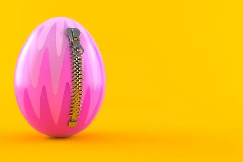 Easter egg with zipper Stock Illustration