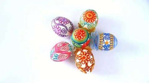 Easter Eggs 1 Stock Footage 21233297