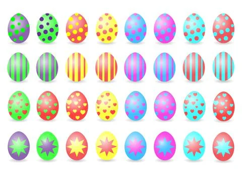 Easter Eggs 1 Stock Illustration