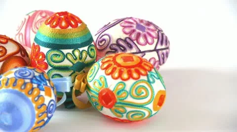 Easter Eggs 3 Stock Footage 21233598