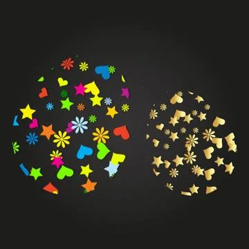 Easter eggs abstract Illustrazione stock