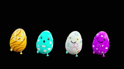 Easter, eggs, with Alpha matte. 库存影片 170571731