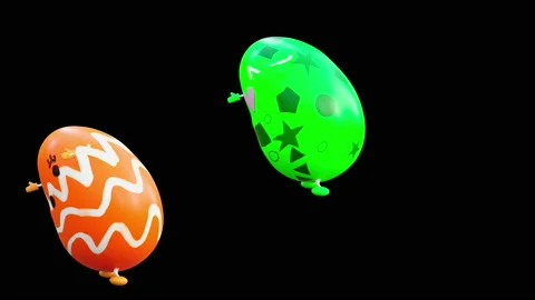 Easter, eggs, with Alpha matte. Vídeo Stock 224718484