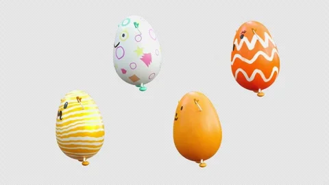 Easter, eggs, with Alpha matte. Stock Footage 264887271