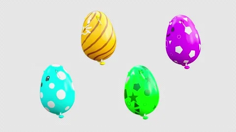 Easter, eggs, with Alpha matte. Stock Footage 264892127