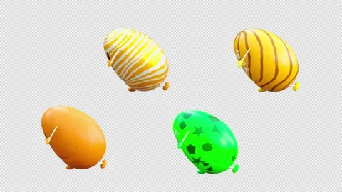 Easter, eggs, with Alpha matte. Stock Footage 264892959