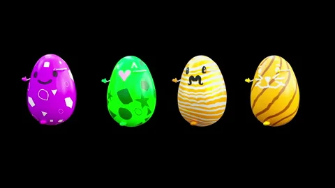 Easter, eggs, with Alpha matte. 스톡 동영상 272621438