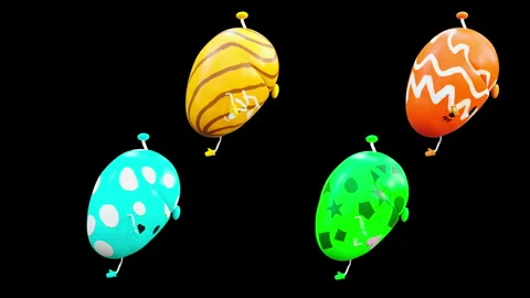 Easter, eggs, with Alpha matte. Stock Footage 272621479