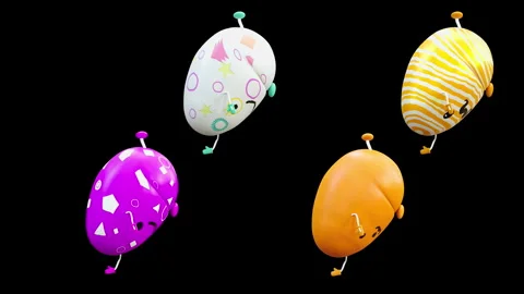 Easter, eggs, with Alpha matte. Stock Footage 272621514