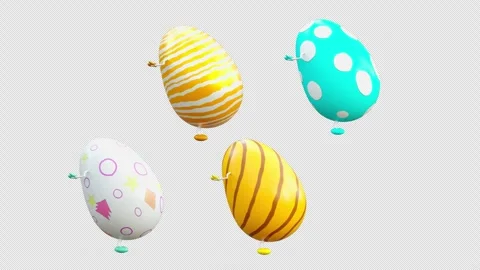Easter, eggs, with Alpha matte. Stock Footage 273995203