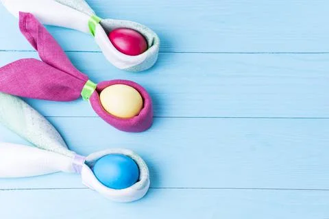 Easter eggs and the shape of rabbit ears, Stock Photos