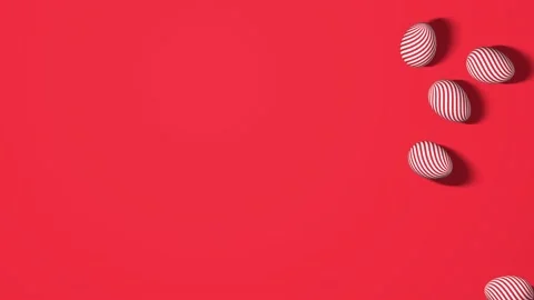 Easter Eggs are Moving on Background Stock Footage 237577114