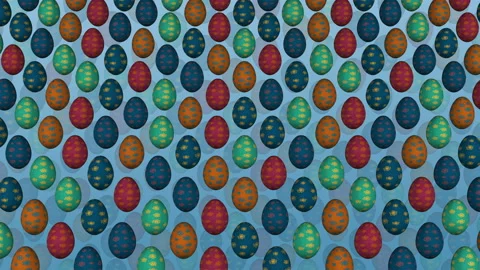 Easter eggs background. 3D rendering. Stock Footage 171280091