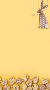 Easter eggs background. 9x16 vertical format Stock Photos