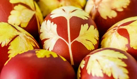 Easter eggs a background. Bright, beautiful and celebratory 写真素材