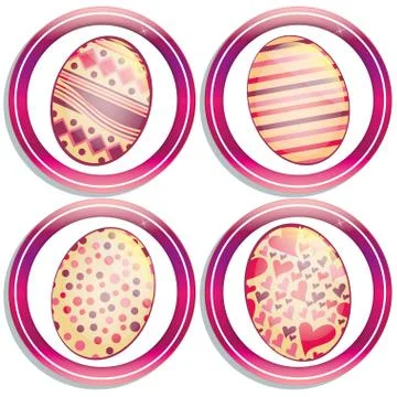 Easter eggs background designs Stock Illustration