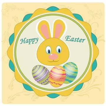 Easter eggs background designs Stock Illustration