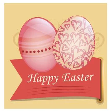 Easter eggs background designs 스톡 일러스트