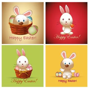 Easter eggs background designs Stock Illustration