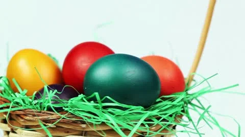 Easter eggs background Stock Footage 21208642
