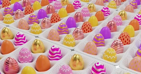 Easter eggs background Видео 330463033