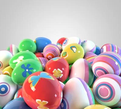 Easter eggs background Stock Illustration