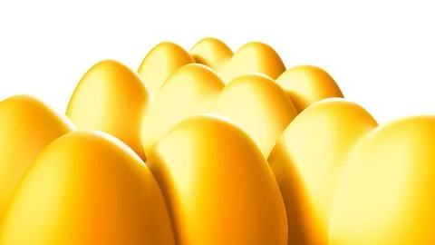 Easter Eggs Background Stock Illustration