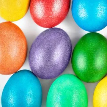Easter eggs background Stock Photos