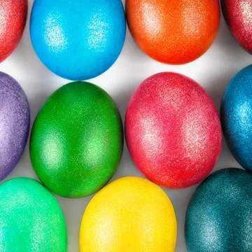 Easter eggs background Stock Photos