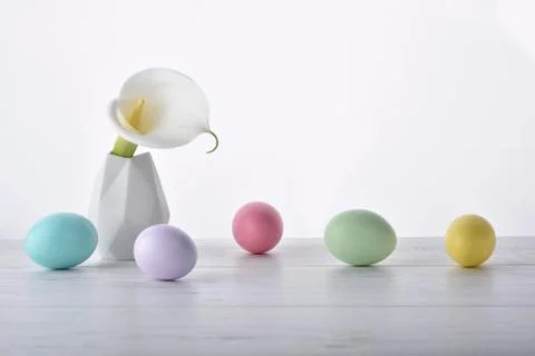 Easter eggs background Stock-Fotos