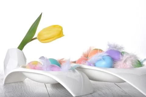Easter eggs background 스톡 사진