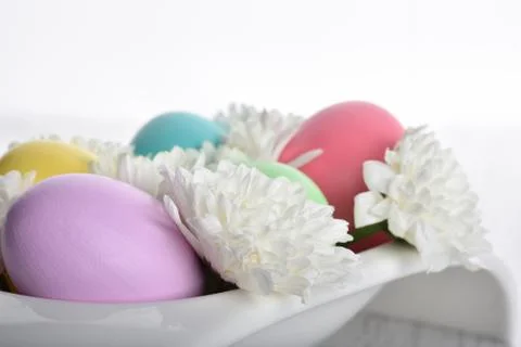 Easter eggs background Stock-Fotos