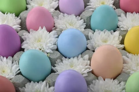 Easter eggs background 스톡 사진
