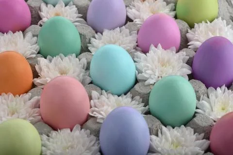 Easter eggs background 스톡 사진