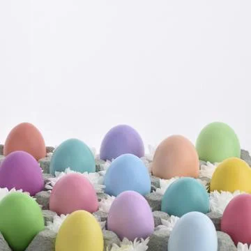 Easter eggs background Stock Photos