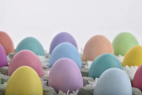 Easter eggs background Stock Photos