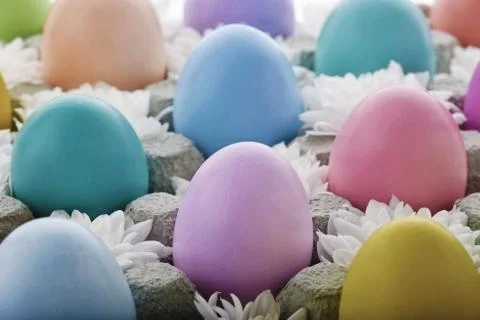 Easter eggs background Stock-Fotos