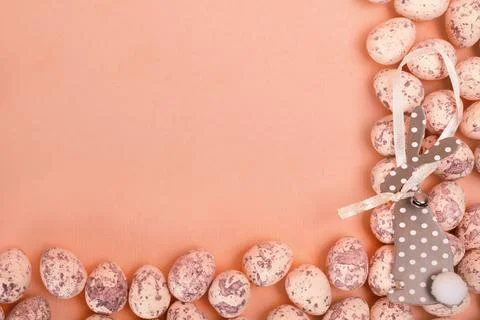 Easter eggs background Stock Photos