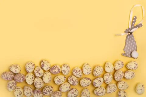Easter eggs background Stock Photos