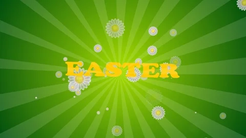 Easter eggs border frame. Easter eggs rotating - seamless loopable colorful Stock Footage 105702758