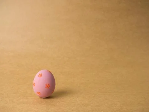 Easter eggs on the brown background. Foto stock