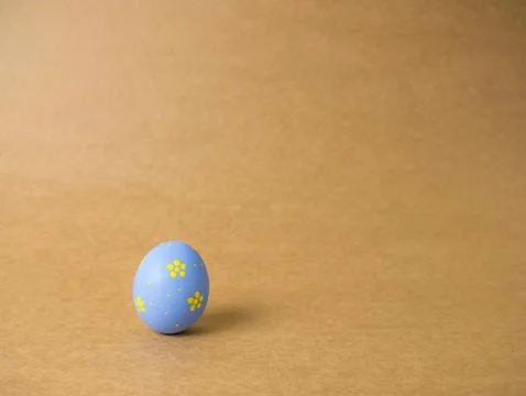Easter eggs on the brown background. Foto stock