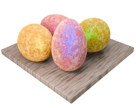 Easter eggs buns Stock Illustration
