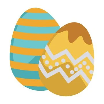 Easter eggs cartoons Stock Illustration