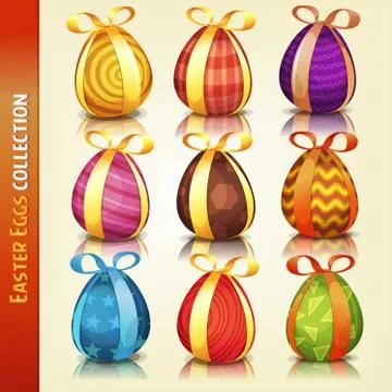 Easter Eggs Collection イラスト素材