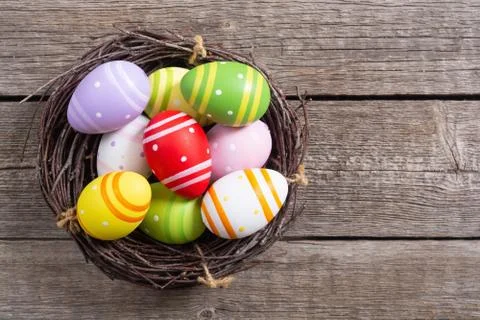 Easter eggs collection Foto stock