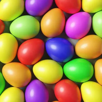 Easter eggs colorful background Stock Illustration